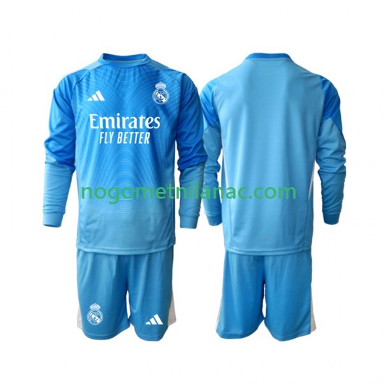 Golmanski Dres - Dres Real Madrid Domaći 2025-2026 Dugim Rukavima - Dječji