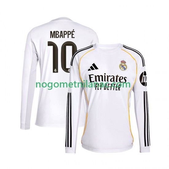 Dres Real Madrid Mbappé Kylian 10 Domaći 2025-2026 Dugim Rukavima - Muški