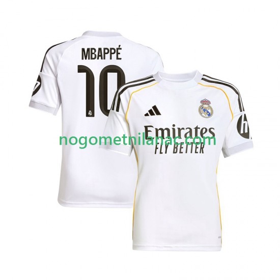 Dres Real Madrid Mbappé Kylian 10 Domaći 2025-2026 Kratkih Rukava - Muški