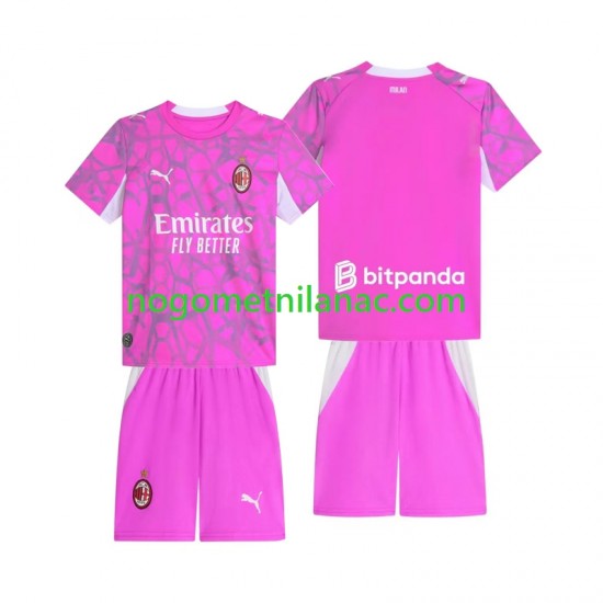 Golmanski Dres - Dres AC Milan Gostujući 2026-2027 Kratkih Rukava - Dječji