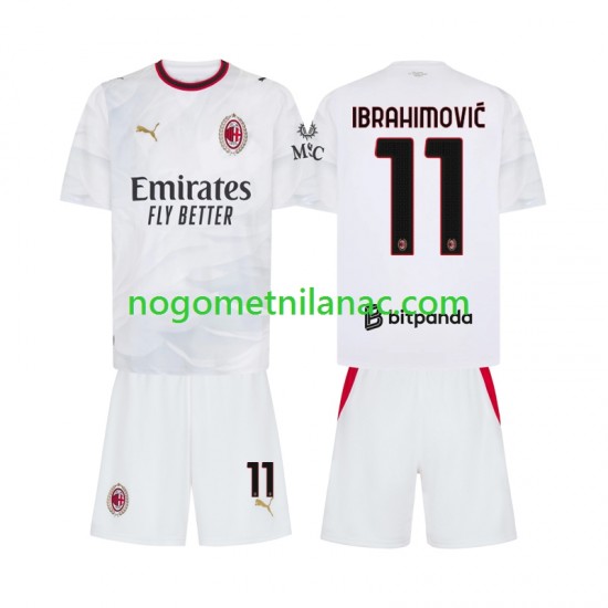 Dres AC Milan Ibrahimović 11 Gostujući 2026-2027 Kratkih Rukava - Dječji