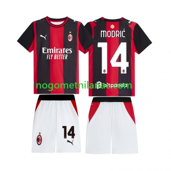 Dres AC Milan Modrić Luka 14 Domaći 2026-2027 Kratkih Rukava - Dječji