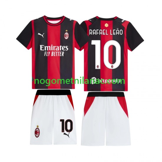 Dres AC Milan Rafael Leao 10 Domaći 2026-2027 Kratkih Rukava - Dječji