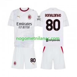 Dres AC Milan Ronaldinho 80 Gostujući 2026-2027 Kratkih Rukava - Dječji