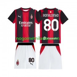 Dres AC Milan Ronaldinho 80 Domaći 2026-2027 Kratkih Rukava - Dječji