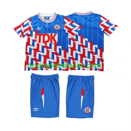 Dres AFC Ajax 1989 1990 Retro Gostujući Dugim Rukavima - Dječji