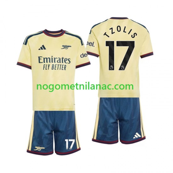 Dres Arsenal Christos Tzolis 17 Treći 2026-2027 Kratkih Rukava - Dječji