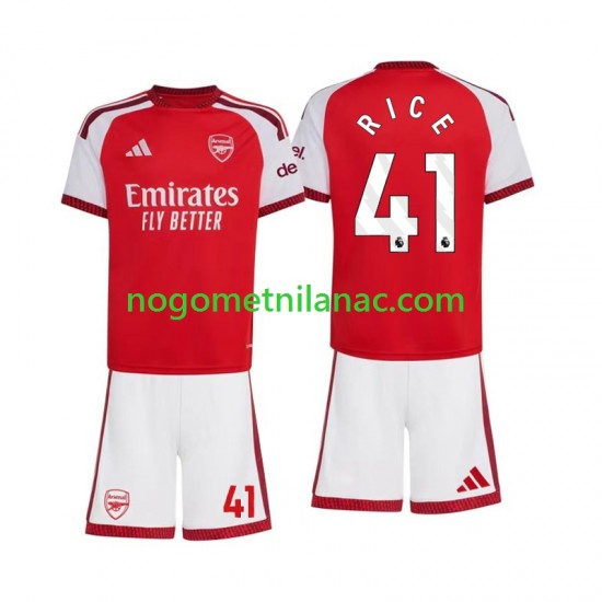 Dres Arsenal Declan Rice 41 Domaći 2026-2027 Kratkih Rukava - Dječji