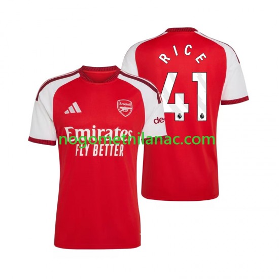 Dres Arsenal Declan Rice 41 Domaći 2026-2027 Kratkih Rukava - Muški