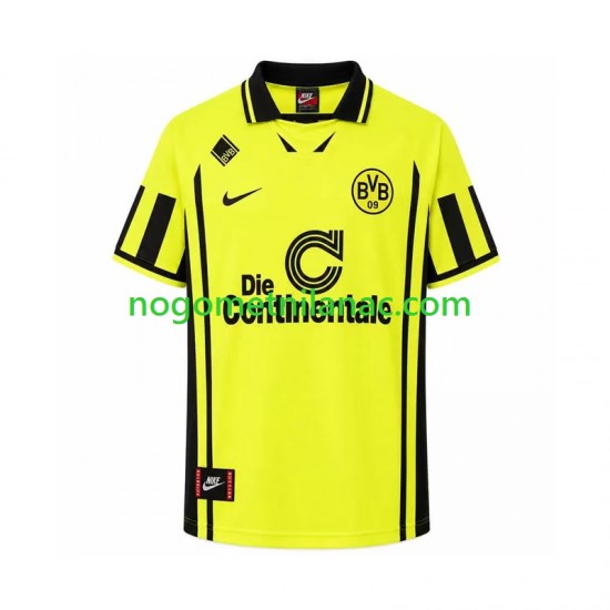 Dres Borussia Dortmund 1996 Retro Domaći Kratkih Rukava - Muški