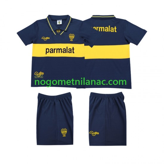 Dres CA Boca Juniors 1993 1995 Retro Domaći Kratkih Rukava - Dječji