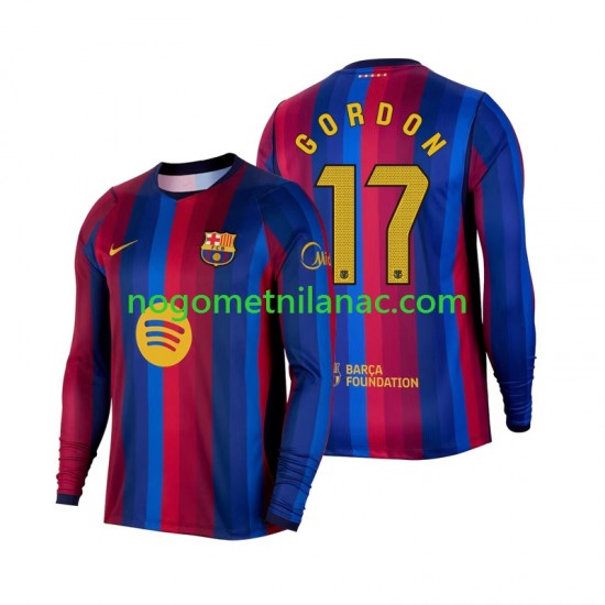 Dres FC Barcelona Anthony Gordon 17 Domaći 2026-2027 Dugim Rukavima - Muški