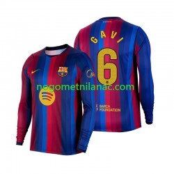Dres FC Barcelona Gavi 6 Domaći 2026-2027 Dugim Rukavima - Muški