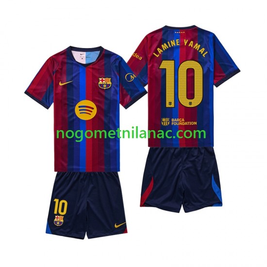 Dres FC Barcelona Lamine Yamal 10 Domaći 2026-2027 Kratkih Rukava - Dječji