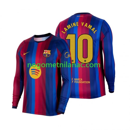 Dres FC Barcelona Lamine Yamal 10 Domaći 2026-2027 Dugim Rukavima - Muški