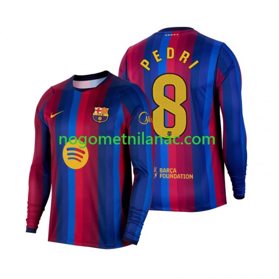 Dres FC Barcelona Pedri 8 Domaći 2026-2027 Dugim Rukavima - Muški