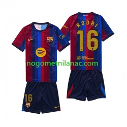 Dres FC Barcelona Rodri 16 Domaći 2026-2027 Kratkih Rukava - Dječji Dres FC Barcelona Rodri 16 Domaći 2026-2027 Kratkih Rukava - Dječji