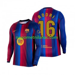 Dres FC Barcelona Rodri 16 Domaći 2026-2027 Dugim Rukavima - Muški Dres FC Barcelona Rodri 16 Domaći 2026-2027 Dugim Rukavima - Muški