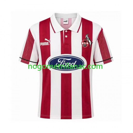 Dres FC Köln 1995 1996 Retro Domaći Kratkih Rukava - Muški
