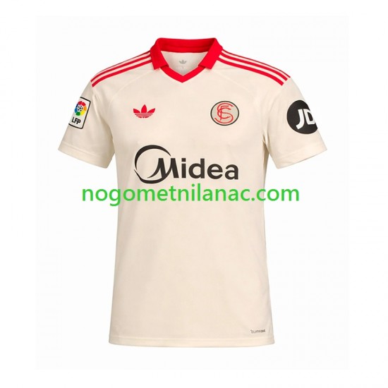 Dres Sevilla FC Retro Domaći 2025-2026 Kratkih Rukava - Muški