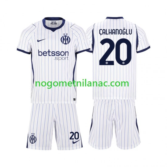 Dres Inter Milan Hakan Calhanoglu 20 Gostujući 2026-2027 Kratkih Rukava - Dječji