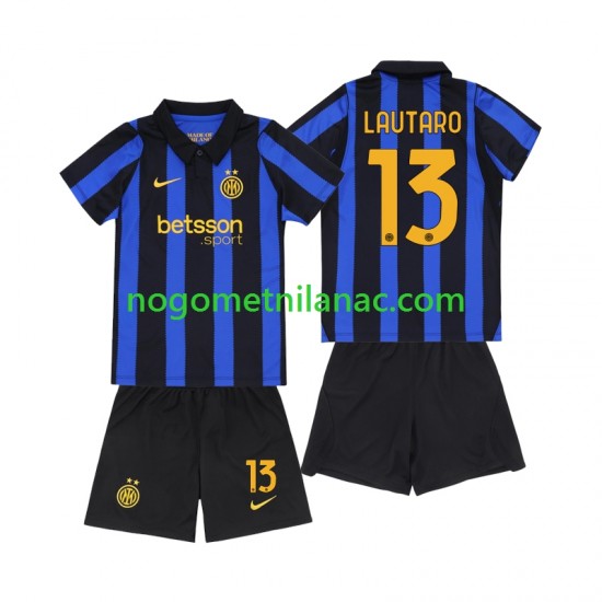 Dres Inter Milan Lautaro Martinez 13 Domaći 2026-2027 Kratkih Rukava - Dječji