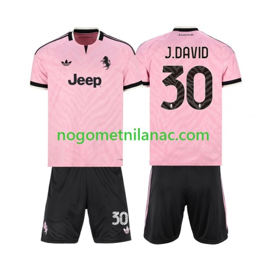 Dres Juventus Jonathan David 30 Gostujući 2026-2027 Kratkih Rukava - Dječji