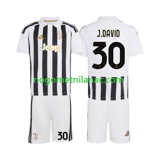 Dres Juventus Jonathan David 30 Domaći 2026-2027 Kratkih Rukava - Dječji