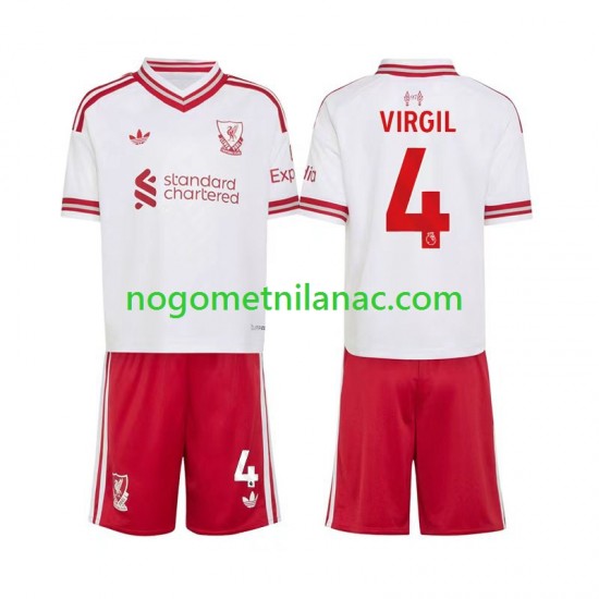Dres Liverpool Virgil van Dijk 4 Gostujući 2026-2027 Kratkih Rukava - Dječji