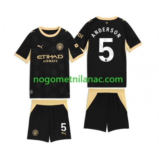 Dres Manchester City Elliot Anderson 5 Gostujući 2026-2027 Kratkih Rukava - Dječji