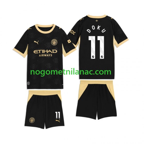 Dres Manchester City Jeremy Doku 11 Gostujući 2026-2027 Kratkih Rukava - Dječji