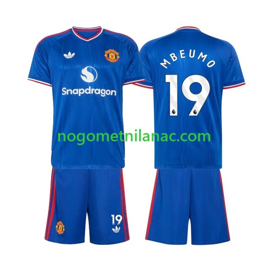 Dres Manchester United Bryan Mbeumo 19 Gostujući 2026-2027 Kratkih Rukava - Dječji