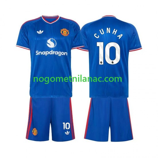 Dres Manchester United Matheus Cunha 10 Gostujući 2026-2027 Kratkih Rukava - Dječji