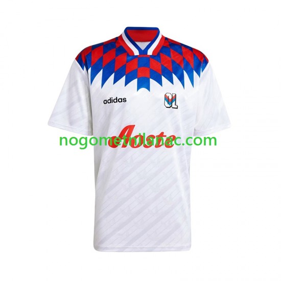 Dres Olympique Lyonnais 1995 1996 Retro Domaći Kratkih Rukava - Muški