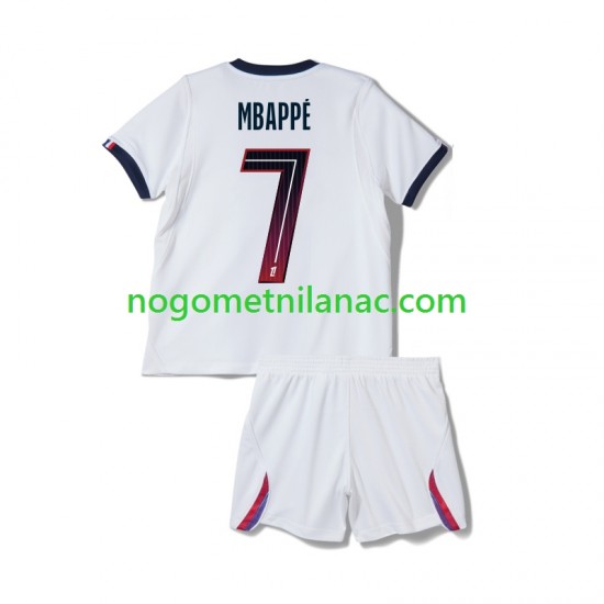 Dres Paris Saint-Germain Mbappé Kylian 7 Gostujući 2026-2027 Kratkih Rukava - Dječji