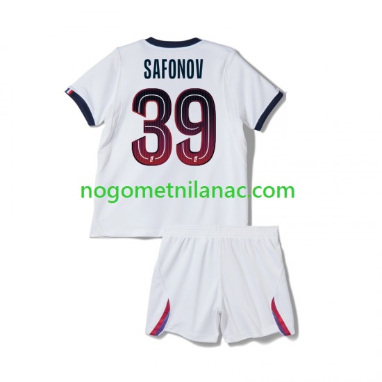 Dres Paris Saint-Germain Matvey Safonov 39 Gostujući 2026-2027 Kratkih Rukava - Dječji