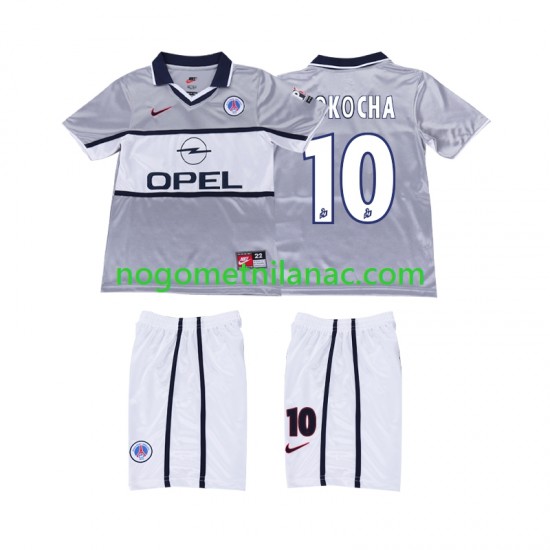 Dres Paris Saint-Germain OKOCHA 10 2000 2001 Retro Gostujući Kratkih Rukava - Dječji