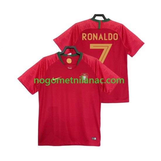 Dres Portugal Cristiano Ronaldo 7 2018 Retro Domaći Kratkih Rukava - Muški