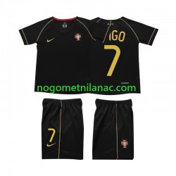 Dres Portugal FIGO 7 Retro Gostujući 2006 Kratkih Rukava - Dječji Dres Portugal FIGO 7 Retro Gostujući 2006 Kratkih Rukava - Dječji