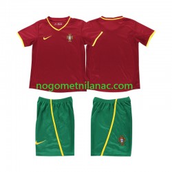 Dres Portugal Retro Domaći 2002 Kratkih Rukava - Dječji Dres Portugal Retro Domaći 2002 Kratkih Rukava - Dječji
