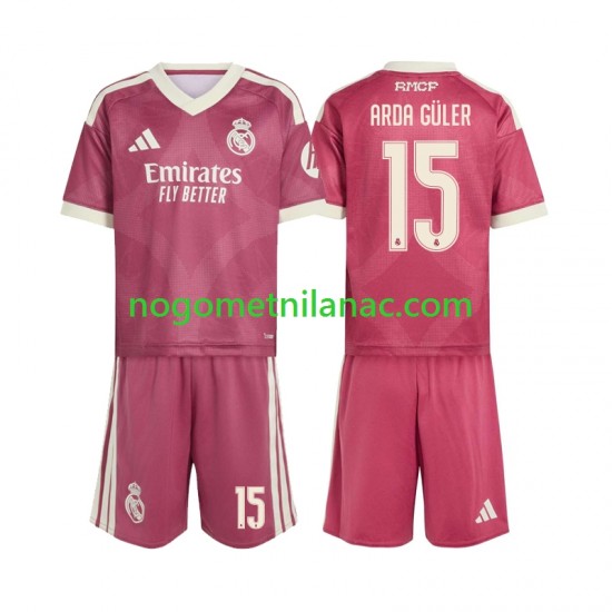 Dres Real Madrid Arda Guler 15 Treći 2026-2027 Kratkih Rukava - Dječji