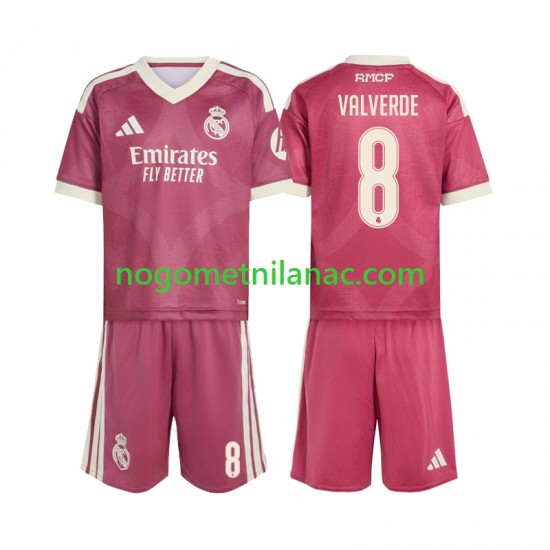 Dres Real Madrid Federico Valverde 8 Treći 2026-2027 Kratkih Rukava - Dječji