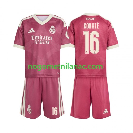 Dres Real Madrid Ibrahima Konate 16 Treći 2026-2027 Kratkih Rukava - Dječji