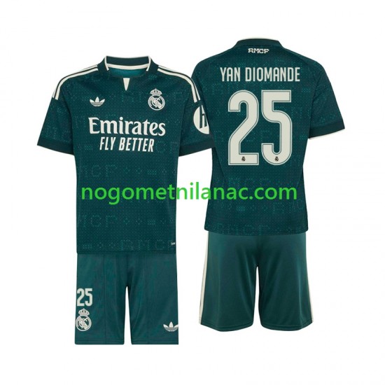 Dres Real Madrid Yan Diomande 25 Gostujući 2026-2027 Kratkih Rukava - Dječji
