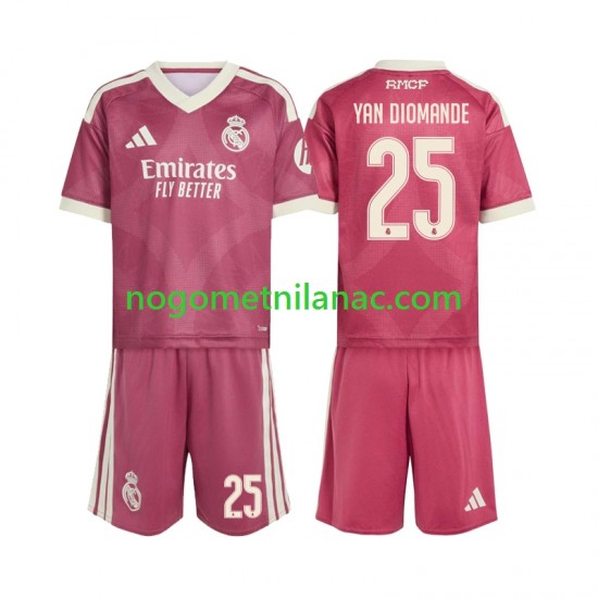 Dres Real Madrid Yan Diomande 25 Treći 2026-2027 Kratkih Rukava - Dječji