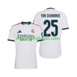 Dres Real Madrid Yan Diomande 25 Domaći 2026-2027 Kratkih Rukava - Muški Dres Real Madrid Yan Diomande 25 Domaći 2026-2027 Kratkih Rukava - Muški