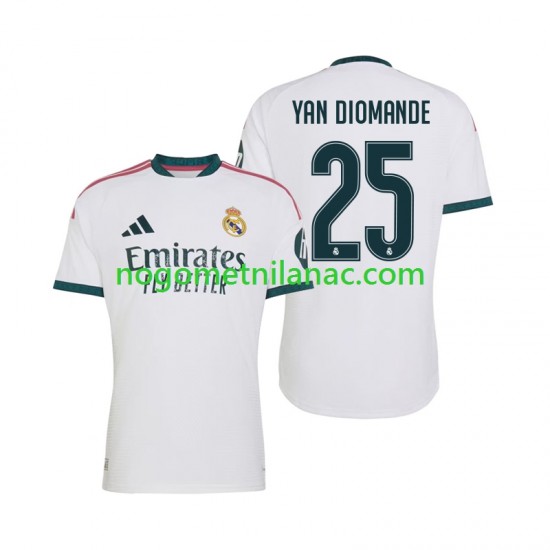 Dres Real Madrid Yan Diomande 25 Domaći 2026-2027 Kratkih Rukava - Muški