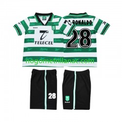 Dres Sporting CP Cristiano Ronaldo 28 2000 Retro Domaći 1999 Kratkih Rukava - Dječji Dres Sporting CP Cristiano Ronaldo 28 2000 Retro Domaći 1999 Kratkih Rukava - Dječji