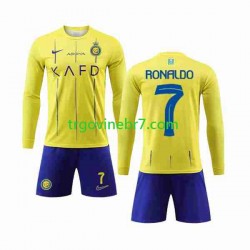 Dres Al-Nassr Cristiano Ronaldo 7 Domaći 2023-2024 Dugim Rukavima - Dječji