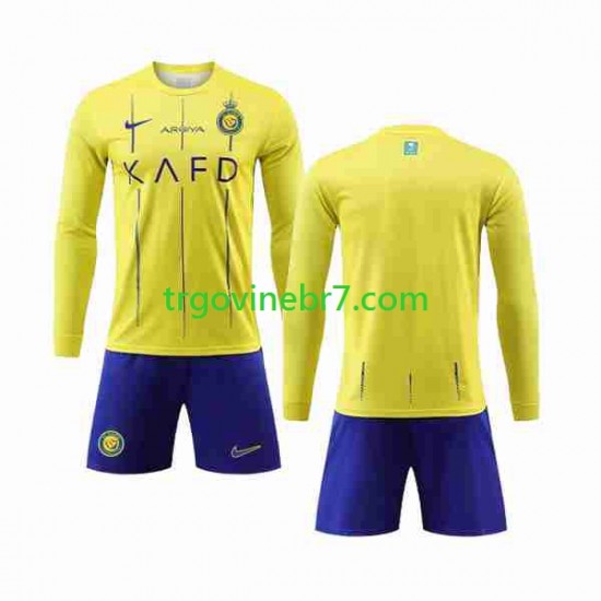 Dres Al-Nassr Domaći 2023-2024 Dugim Rukavima - Dječji